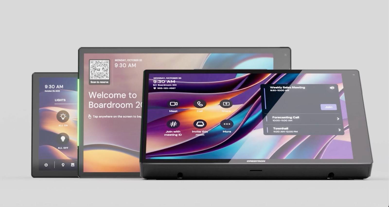 Smarter Room Control and Scheduling with Crestron 80 Series Touch Screens