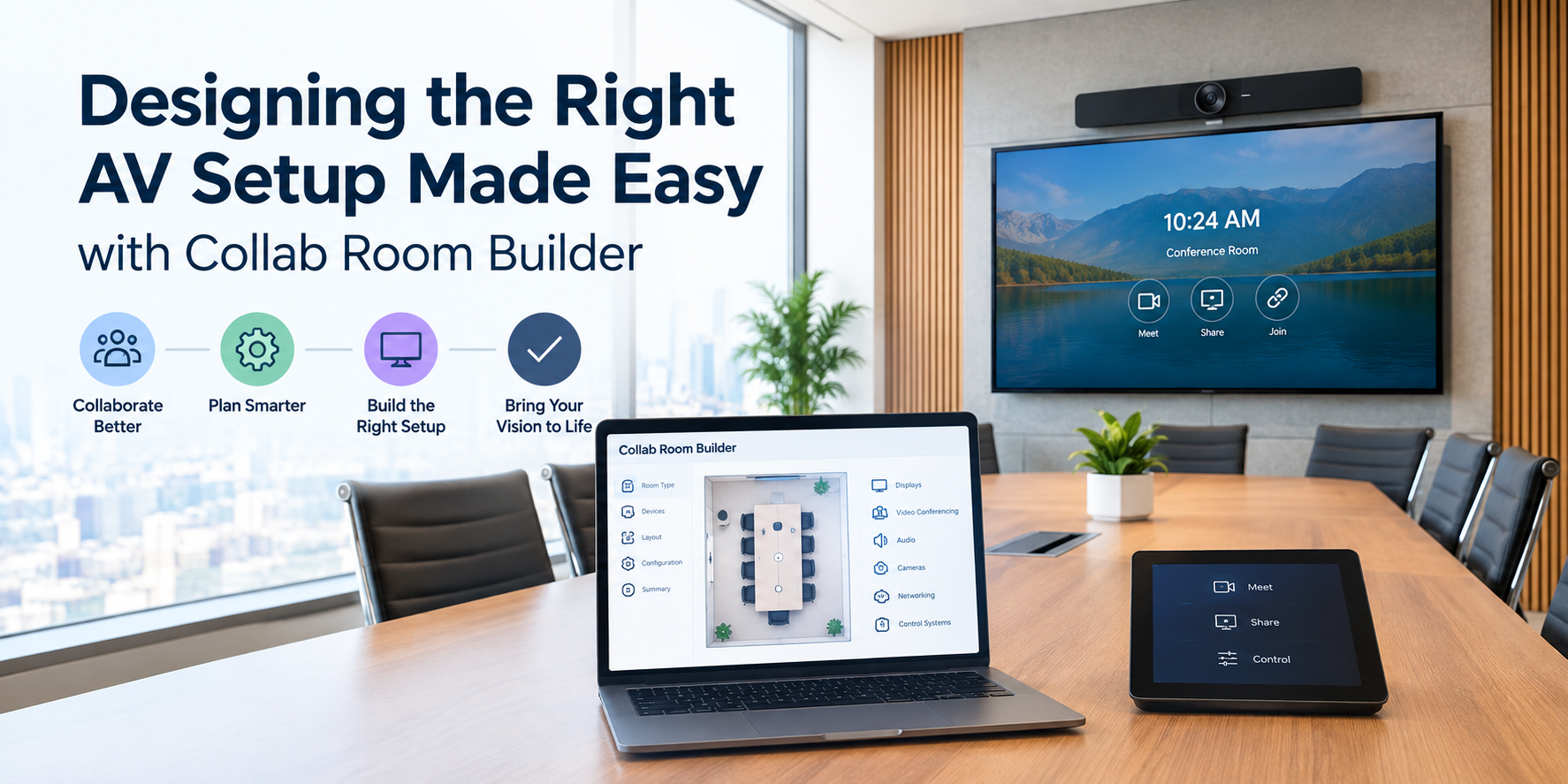 Designing the Right AV Setup Made Easy with Collab Room Builder