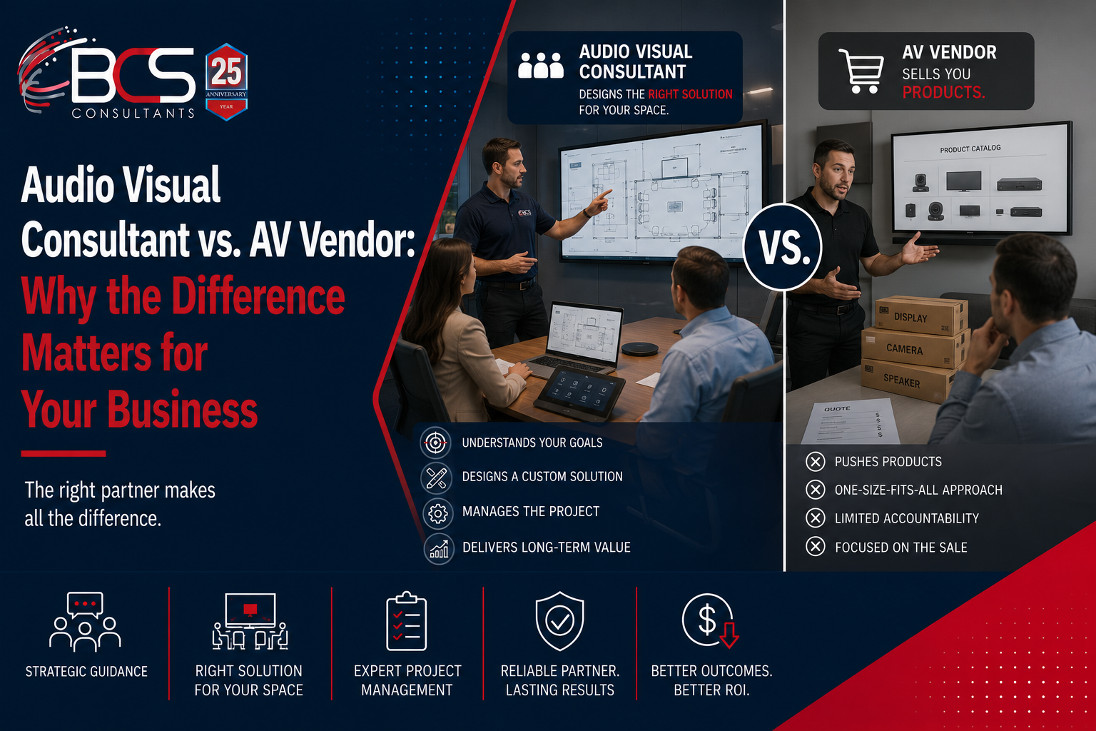 Audio Visual Consultant vs. AV Vendor: Why the Difference Matters for Your Business