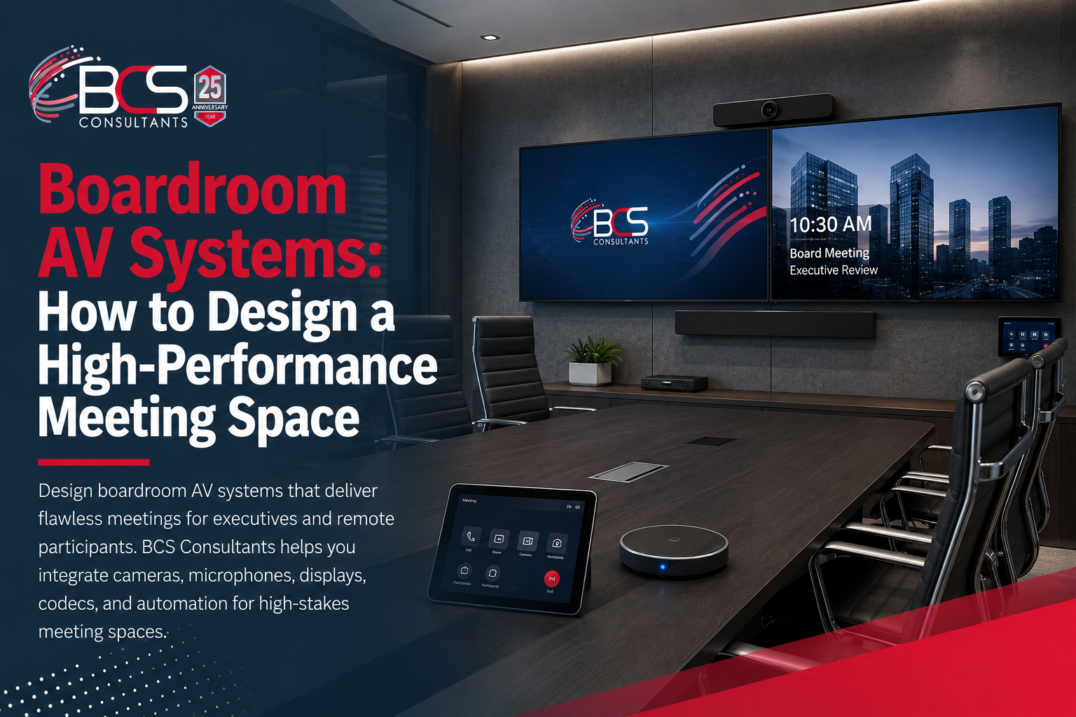 Boardroom AV Systems: How to Design a High-Performance Meeting Space
