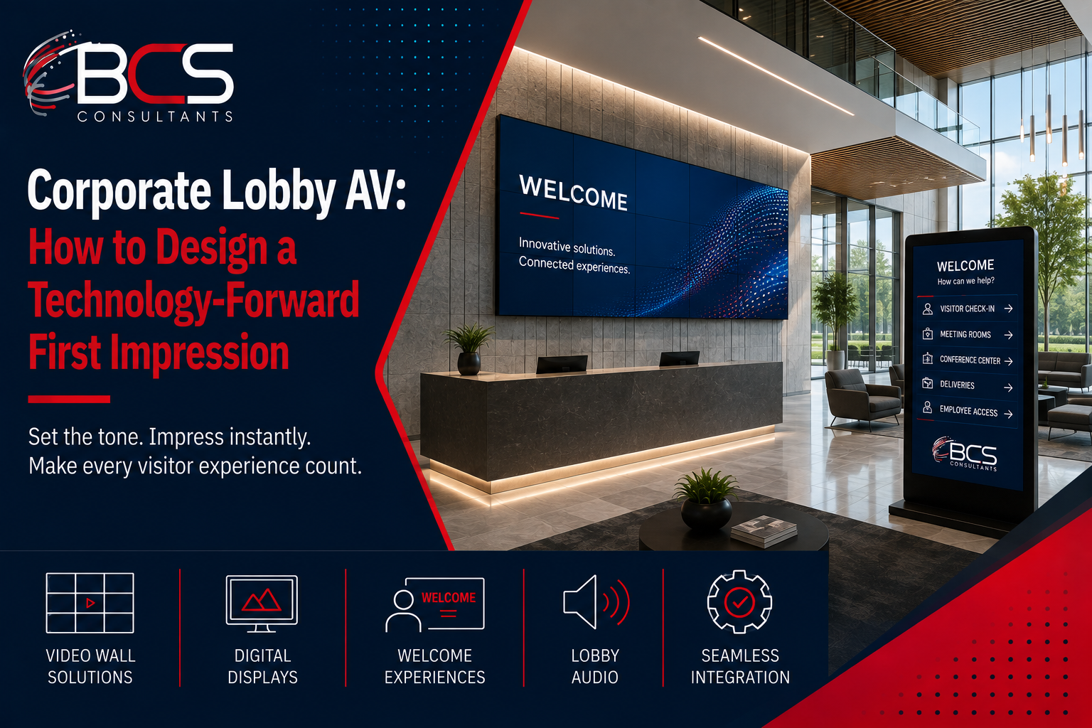 Corporate Lobby AV: How to Design a Technology-Forward First Impression