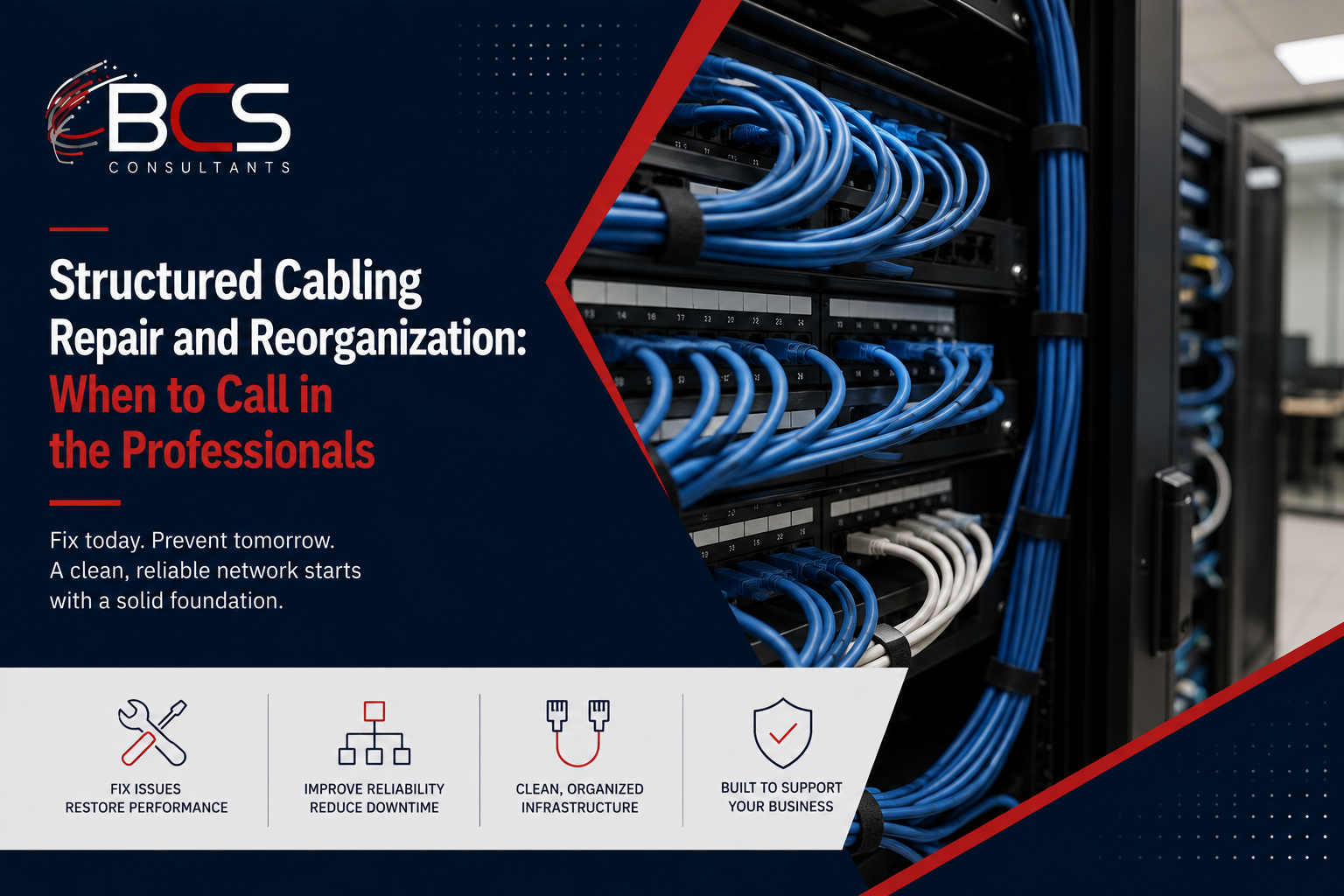 Structured Cabling Repair and Reorganization: When to Call in the Professionals