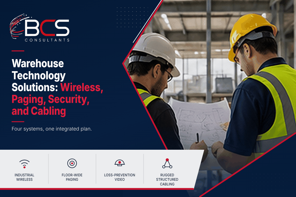 Warehouse Technology Solutions: Wireless, Paging, Security, and Cabling
